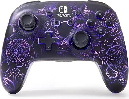 PowerA Enhanced Wireless Controller for Nintendo Switch with Lumectra - Galactic Vortex