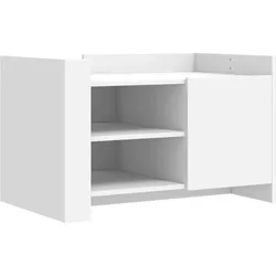 vidaXL Couchtisch Weiß 80x50x50 cm Holzwerkstoff