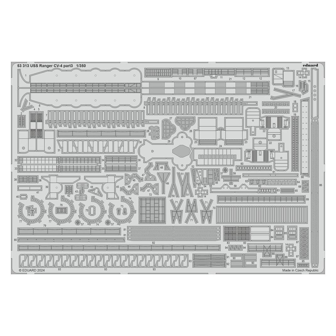 Eduard USS Ranger CV-4 part 3 1/350 (53313)
