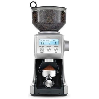 SAGE Kaffeemühle "The Smart Grinder Pro, SCG820BSS4EEU1", silber (edelstahlfarben, anthrazit, grau), B:22cm H:38cm T:15cm, Kaffeemühlen, Edelstahl Kegelmahlwerk