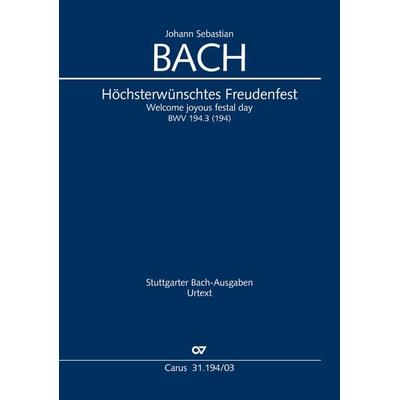 Höchsterwünschtes Freudenfest (Klavierauszug) -