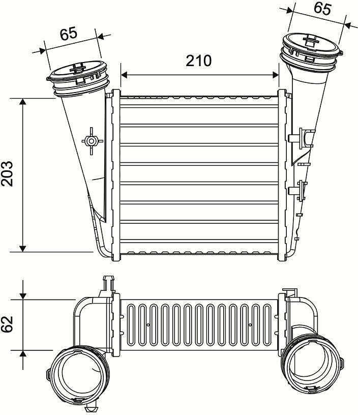 Valeo Ladeluftkühler 822982 Für Vw