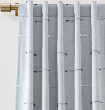 Lush Decor Boho Stripe Clip Jacquard Window Panels Pair