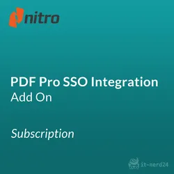Nitro PDF Pro SSO Integration - Add On 3 Year Subscription per Year ESD