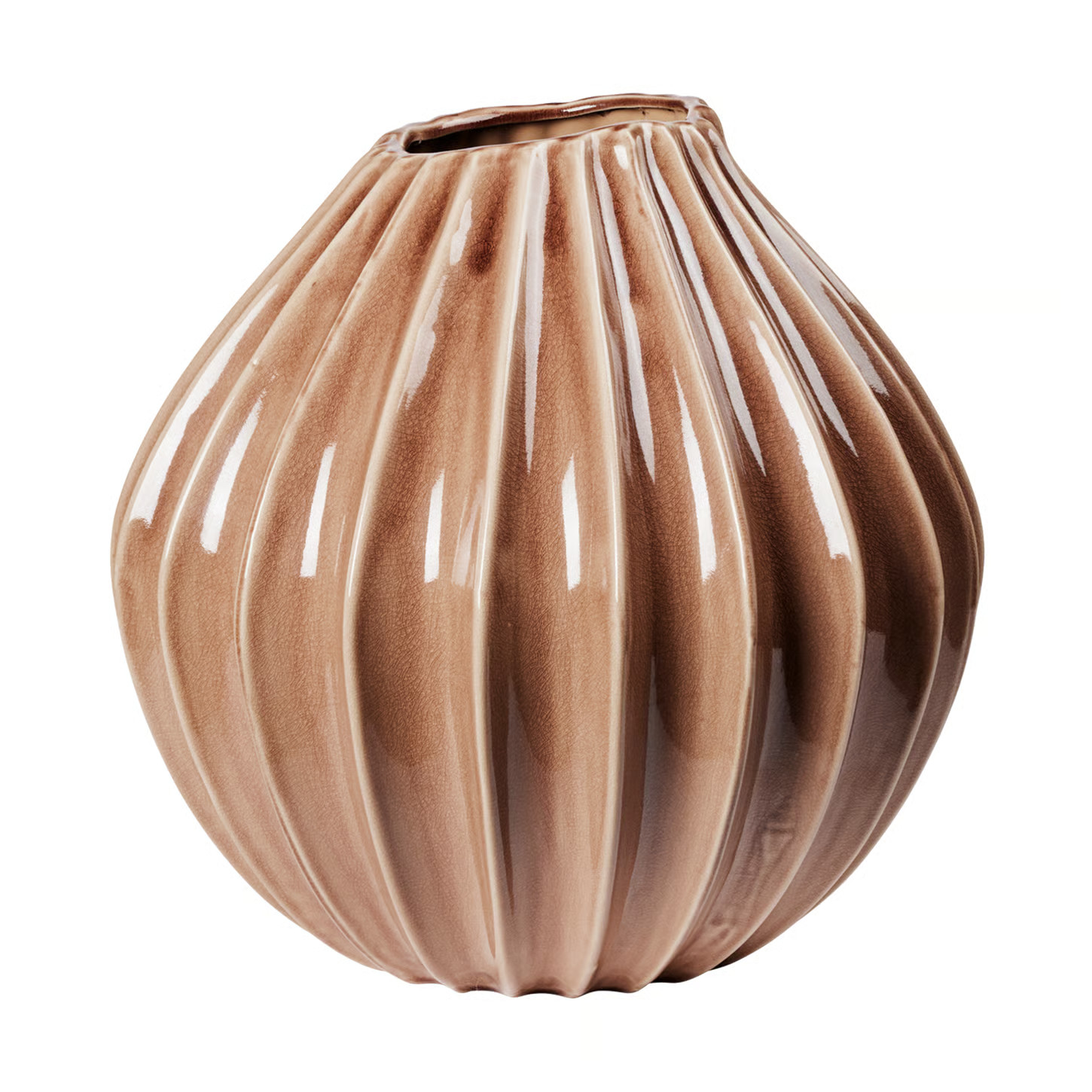 Broste Copenhagen Wide vaas M 25 cm Fawn