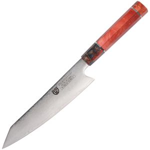 Gräwe Kochmesser Signature 180.57A, Hartholzgriff, Damaststahl (10Cr15MoV) mit 66 Lagen, Klingenlänge 20,7 cm
