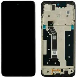 OEM LCD + Touchscreen Motorola G35 5G, Original mit Rahmen (Display), Mobilgerät Ersatzteile, Schwarz