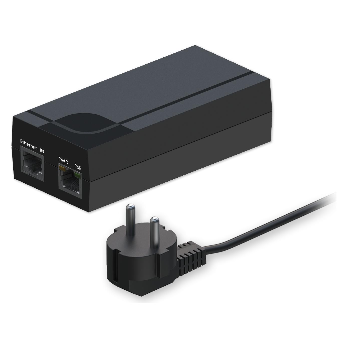 Teltonika NETWORKS Single Port Gigabit PoE Injector EU (802.3af (PoE), 15.40 W) (PR322EU7)