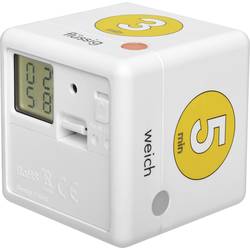 TFA Dostmann Cube Timer Ei Eieruhr Weiß, Gelb digital 38.2041.07