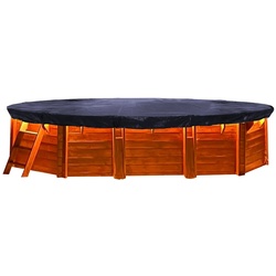 QUICK STAR Universal Abdeckung Oval Planenmaß 730x500cm PE-Gewebefolie Schwarz