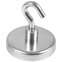 EICHNER 5er-Pack Magnethaken, Haftkraft 18,3 kg silber