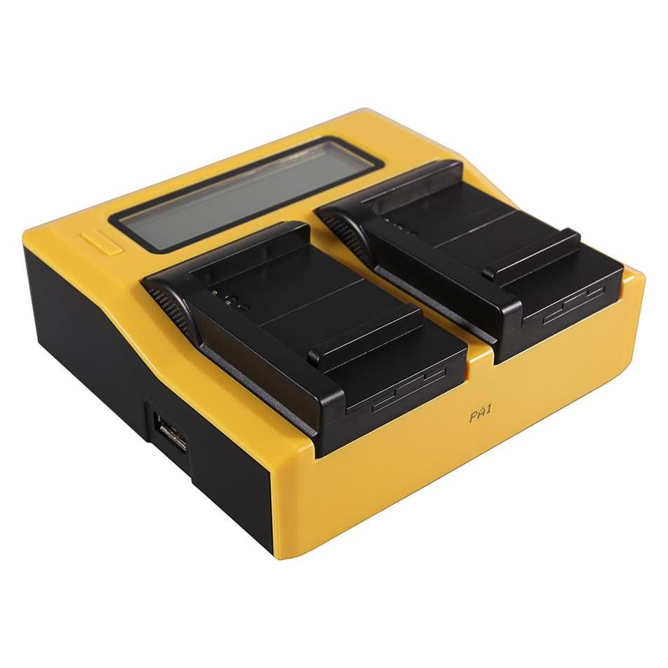 Patona Dual LCD USB Ladegerät f. Samsung B740E Galaxy NX mini NXF1 S4 Zoom S4 Zoom LTE SMC101 (Kamera Akku Ladegerät) (34683037)
