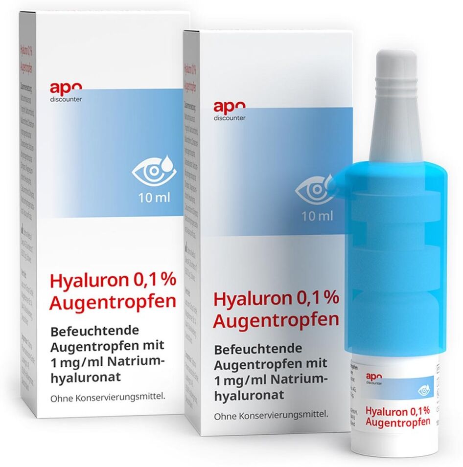 Hyaluron 0,1 % Augentropfen von apodiscounter