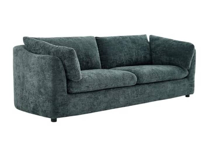 Vente-unique - Sofa ohne Schlafmöglichkeit 3 Personen Nurabi - Stoff Grün