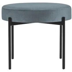 meet Runde Bank »Gaia« mit Stoffbezug blau, 57.5x45.5x57.5 cm