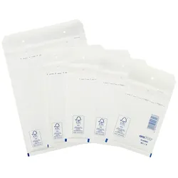 VEPATIM 200x BUDGET Luftpolstertaschen 1/A-11 100x165mm weiß