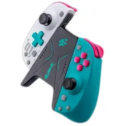 Flashfire JoyPad S201MK white with green (PC, Switch), Gaming Controller, Weiss, Grün