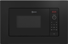 Neff HLAWG26S3 Einbau Mikrowelle 800W Schwarz LED-Display 7AutomatikProgramme EasyClean
