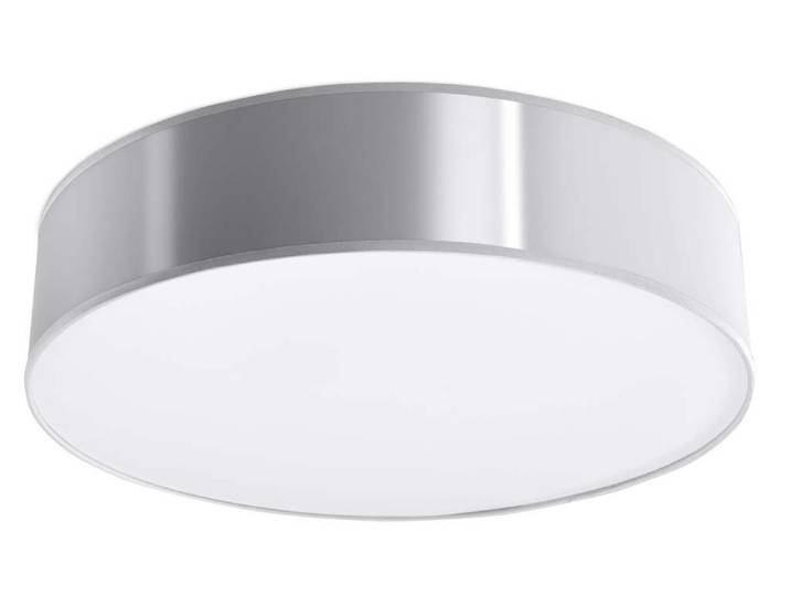 Plafonnier ARENA 45 gris 3xE27 15W PVC 11x45x45cm Sollux Lighting