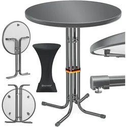 Kesser, Bartisch,  Gastro Stehtisch klappbar rund, Bistrotisch Klapptisch, wetterbeständig & hitzebeständig (70 x 110 cm)