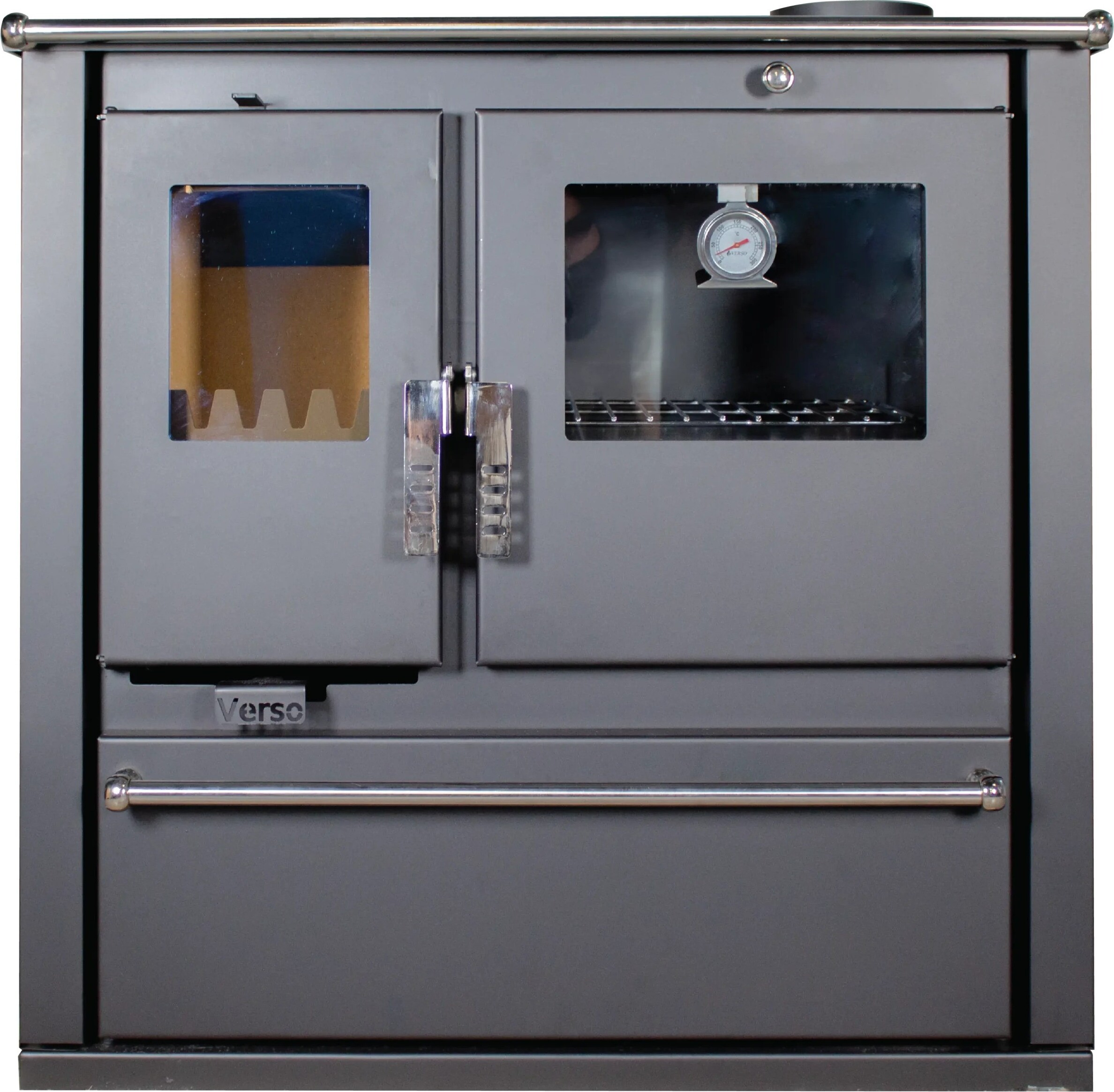 Verso CS Plus Küchenofen Kaminofen Holzherd 7.7 kW - Schwarze