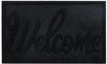 Mohawk Home Big Welcome Impressions Onyx All Weather Recycled Rubber Door Mat
