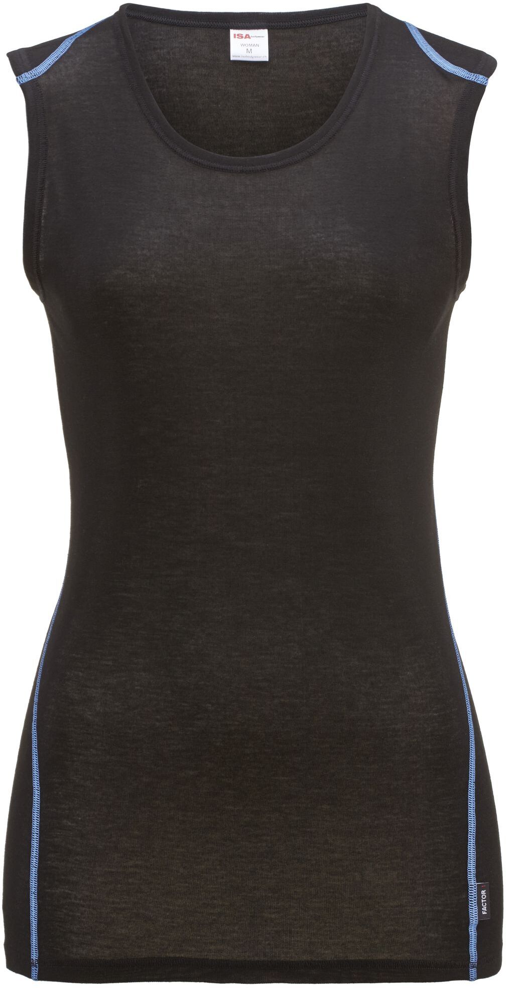Funktionsshirt ISA BODYWEAR "CC1 Träger Top", Damen, Gr. S, schwarz, Obermaterial: 100% Polyester PES., Shirts Funktionsshirt schwarz S