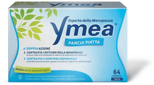 Ymea Pancia Piatta Integratore Menopausa e Controllo Peso 64 Capsule