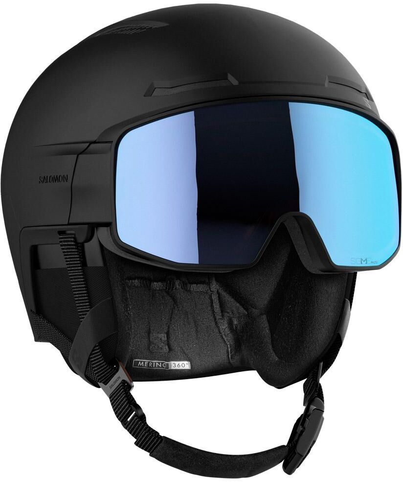 Salomon  - Driver Prime Sigma Photo Mips Black Sky Blue - L - Casque de ski avec visière