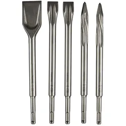 Makita SDS-PLUS Meißel-Sortiment 5 Stück - Longlife - SDS-PLUS - E-13188