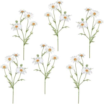 Kunstblume CREATIV GREEN, weiß, H:60cm, Kunststoff, Polyester, Kunstpflanzen, 6er Set