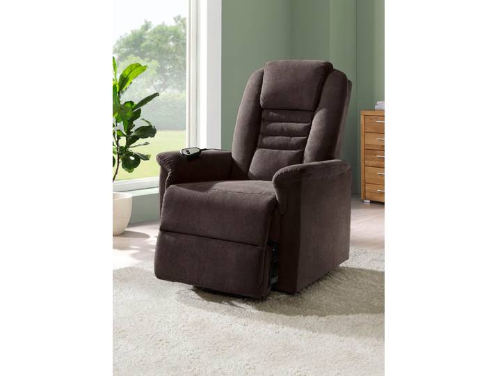 TV-Sessel mit Motor und Aufstehhilfe, Dunkelbraun