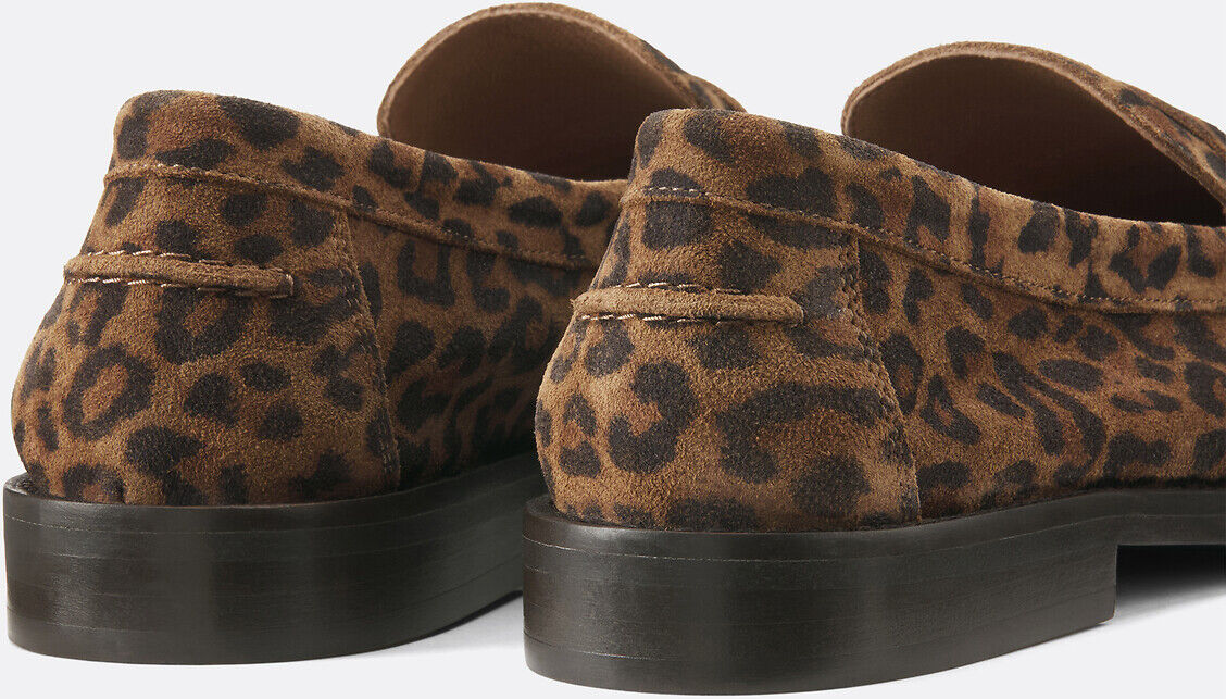LA REDOUTE COLLECTIONS Mocassins cuir motif léopard, Signature PHILIPPINE