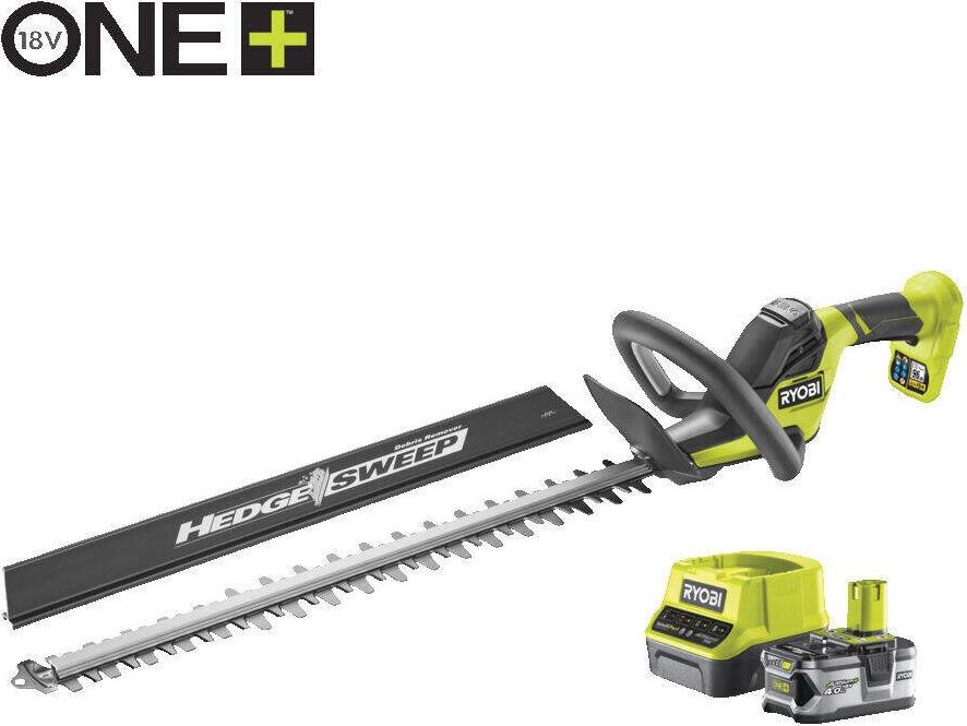 RYOBI One+ Ry18ht55a 18V Akku-Heckenschere, 55 cm Schnittlänge, 1 x 4Ah Akku