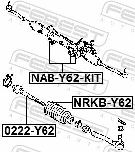 Febest Lagerung, Lenkgetriebe Naby62kit Für Nissan