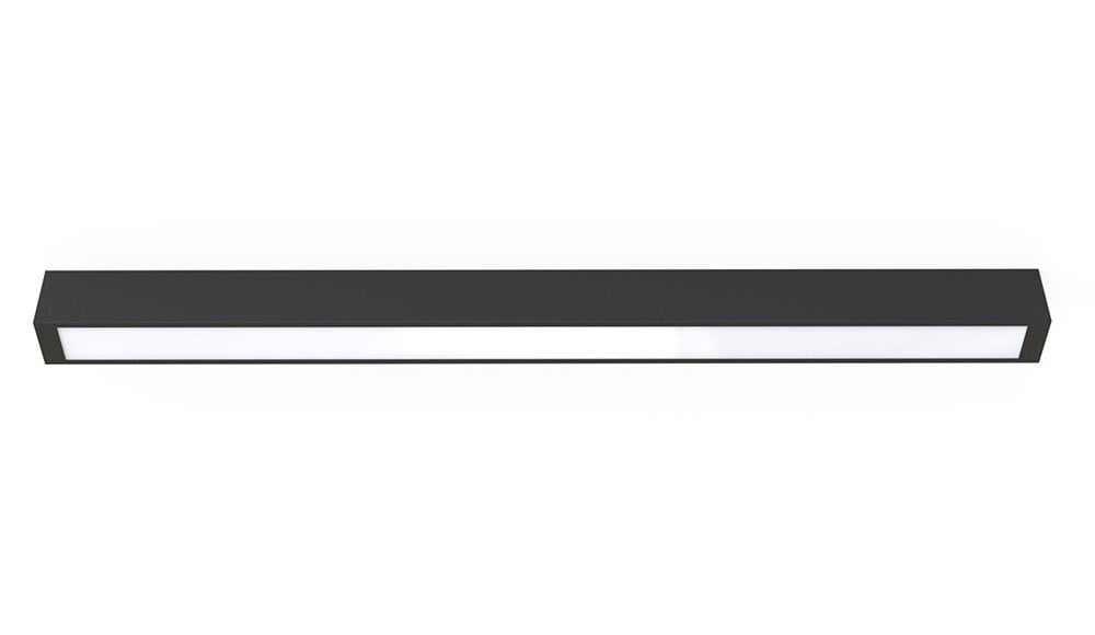 Nowodvorski Straight LED plafondlamp, zwart, modern
