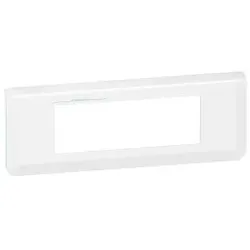 Legrand 078726L Mosaic Rahmen 6-modulig, horizontal, antibakteriell Farbe: Ultraweiß