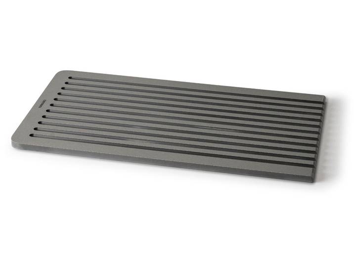 Brotschneidebrett CONTINENTA BAND, Duracore grau , grau, B:23,5cm H:0,9cm L:38,5cm, Zellulosefaser, Schneidebretter, Brotschneidebrett, Messerschonend und Spülmaschinenfest