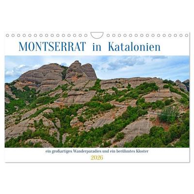 MONTSERRAT in Katalonien (Wandkalender 2026 DIN A4 quer), CALVENDO Monatskalender