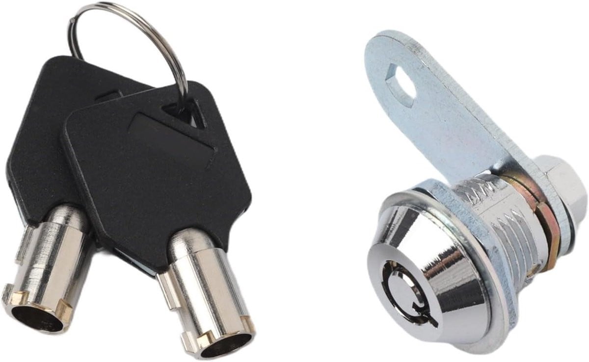 Tubular Cam Lock Zilver - Brievenbus en Ladeslot voor Kastenbeveiliging - 16-30mm