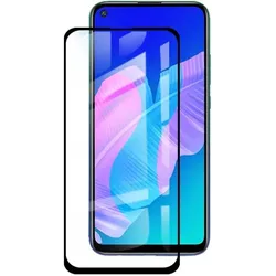 Screenguard Huawei P40 Lite E Full Screen Panzerglas Schutzfolie 2.5D 9H (Huawei P40 Lite E), Smartphone Schutzfolie, Schwarz