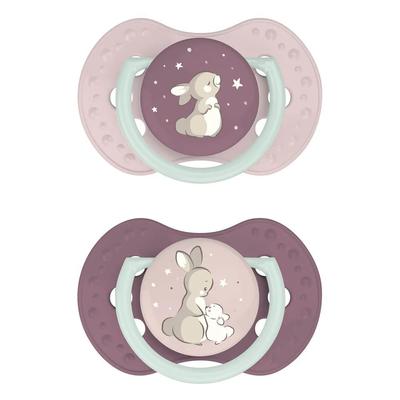 Difrax Dynamic Fopspeen Day&Night Girl 0-3m 2st 2 St Schnuller