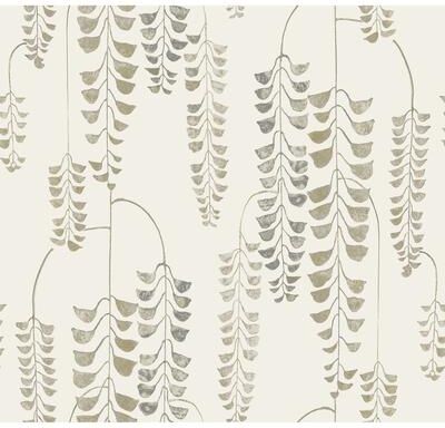 Inspired by Color Deco Wisteria Cream & Gold Wallpaper