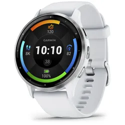 GARMIN Venu 3 Smartwatch steinweiß, silber