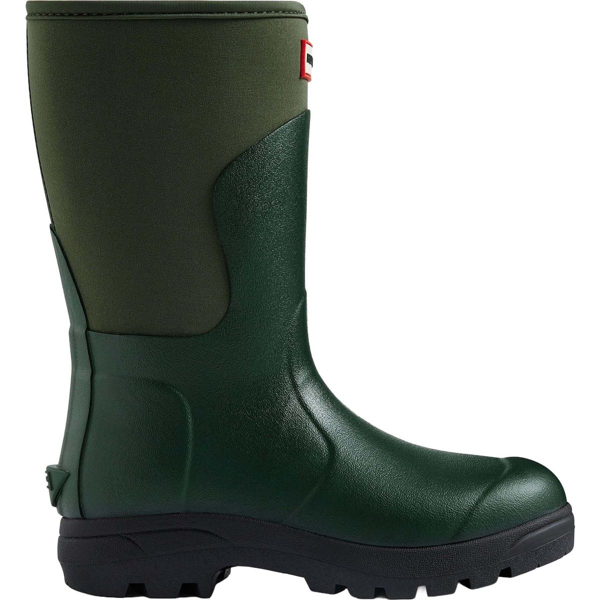 Hunter Unisex Balmoral Neoprene Short Boot dark olive/black (DOB) 4 HFRU0008261-DOB-4
