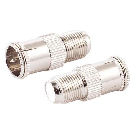 Shiverpeaks S/CONN maximum connectivity Adapter-F-Quick-Stecker auf F-Buchse-EC (Antennenkabel) (85320-EC-SET2)