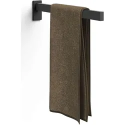 Zack, Handtuchhalter + Handtuchhaken, Handtuchhalter LINEA Edelstahl matt schwarz für Wandmontage