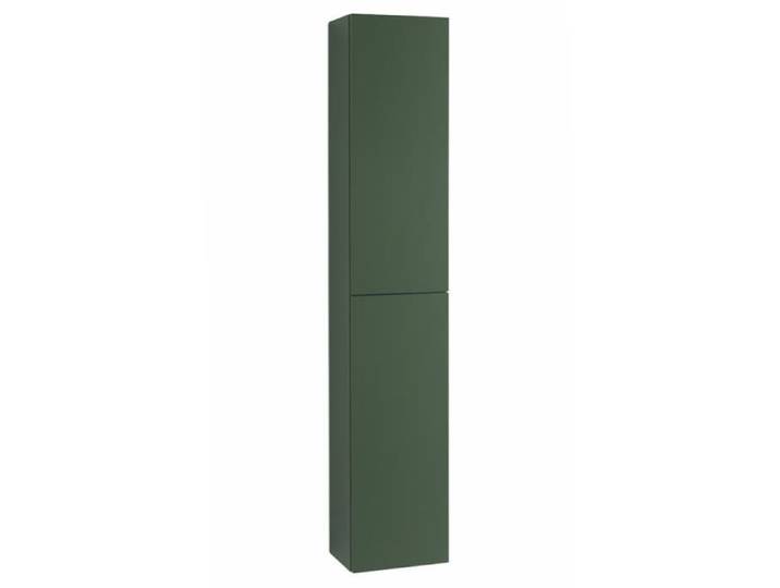 Colonne de salle de bain suspendue GIGLIO - Vert Mat - 2 Portes - Réversible