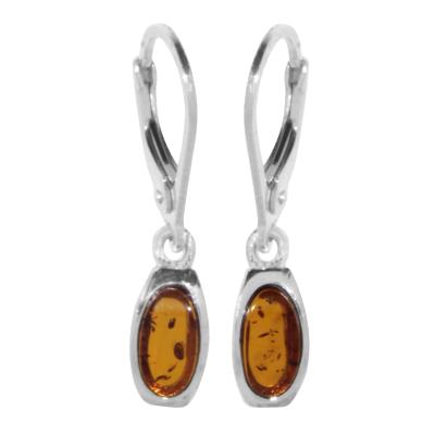 Paar Ohrhänger OSTSEE-SCHMUCK "- Tinta - Silber 925/000 - Bernstein" Gr. 27, silber (silber 925, silberfarben, weiß), Ohrringe, Damen, 27, Silber 925 (Sterlingsilber)