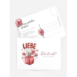 Valentinskarten selbst gestalten mit Spruch und Fotos im Onlinedesigner bei Meine-Kartenmanufaktur.de